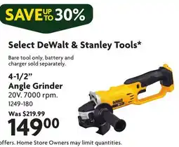 Home Hardware Select Dewalt & Stanley Tools offer