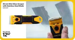 Home Hardware 40 mm Mini Glass Scraper with Stainless Steel Blade offer