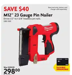 Home Hardware M12 23 Gauge Pin Nailer offer