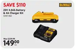 Home Hardware 20V 4.0Ah Battery & 4A Charger Kit offer