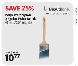 Home Hardware Polyester/Nylon Angular Paint Brush offer