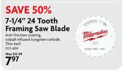 Home Hardware 7-1/4 24 Tooth Framing Saw Blade offer