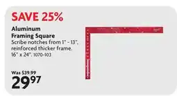 Home Hardware Aluminum Framing Square offer