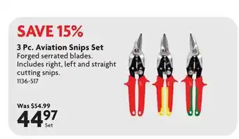 Home Hardware 3 Pc. Aviation Snips Set offer