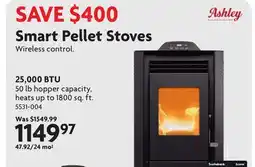 Home Hardware Smart Pellet Stoves, 25,000 BTU offer