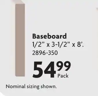 Home Hardware Baseboard offer