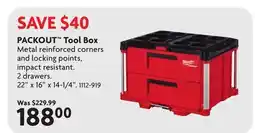 Home Hardware PACKOUT Tool Box offer