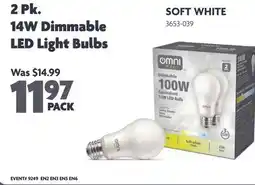 Home Hardware 14W Dimmable LED Light Bulb offer