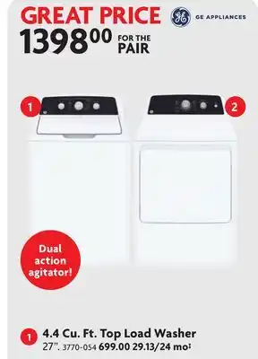 Home Hardware 4.4 Cu. Ft. Top Load Washer offer