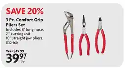 Home Hardware 3 Pc. Comfort Grip Pliers Set offer