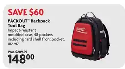 Home Hardware PACKOUT Backpack Tool Bag offer