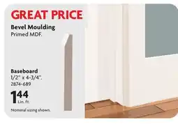 Home Hardware Bevel Moulding Baseboard offer