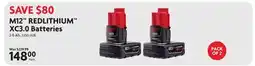 Home Hardware M12 REDLITHIUM XC3.0 Batteries offer