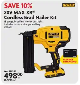 Home Hardware 20V MAX XR Cordless Brad Nailer Kit offer