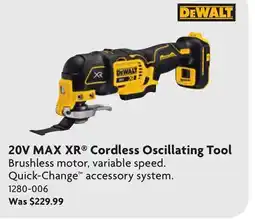 Home Hardware 20V MAX XR Cordless Oscillating Tool offer