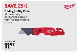 Home Hardware Folding Utility Knife offer