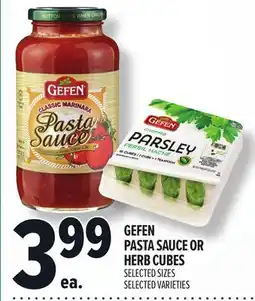Metro GEFEN PASTA SAUCE OR HERB CUBES offer