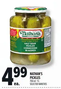 Metro NATHAN'S PICKLES offer