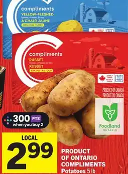 Foodland COMPLIMENTS Potatoes offer