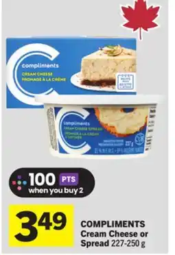 Foodland COMPLIMENTS Cream Cheese or Spread offer