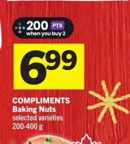 Foodland COMPLIMENTS Baking Nuts offer