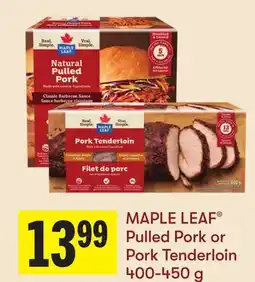 Foodland MAPLE LEAF Pulled Pork or Pork Tenderloin offer