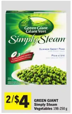 Foodland GREEN GIANT Simply Steam Vegetables offer