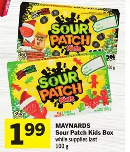 Foodland MAYNARDS Sour Patch Kids Box offer