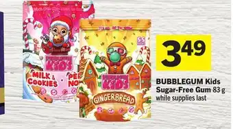 Foodland BUBBLEGUM Kids Sugar-Free Gum offer