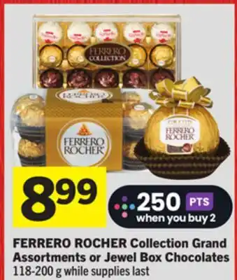 Foodland FERRERO ROCHER Collection Grand Assortments or Jewel Box Chocolates offer