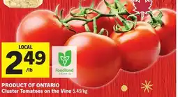 Foodland Cluster Tomatoes on the Vine offer