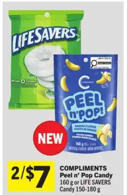 Foodland COMPLIMENTS Peel n'Pop Candy offer