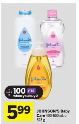 Foodland JOHNSON'S Baby Care offer