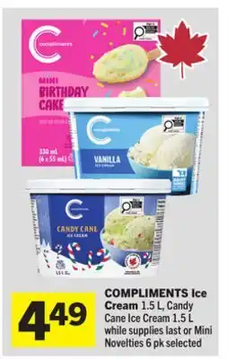 Foodland COMPLIMENTS Ice Cream offer