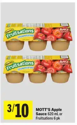 Foodland MOTT'S Apple Sauce offer