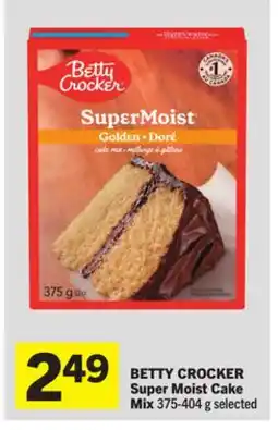 Foodland BETTY CROCKER Super Moist Cake Mix offer