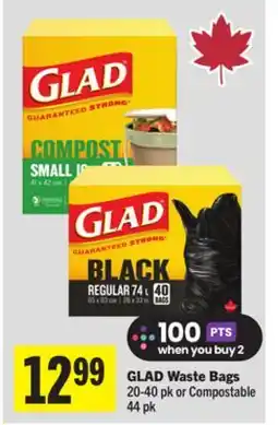 Foodland GLAD Waste Bags offer