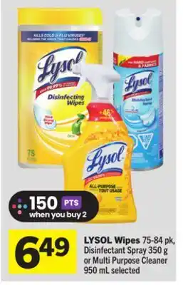 Foodland LYSOL Wipes offer