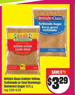 FreshCo British Class Golden Yellow, Turinado or Cool Runnings Demerara Sugar 800 g offer