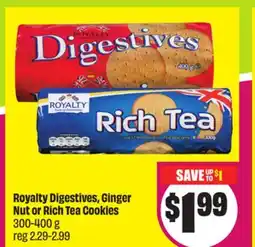 FreshCo Royalty Digestives, Ginger Nut or Rich Tea Cookies 300-400 g offer