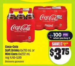 FreshCo Coca-Cola Soft Drinks 6x710 mL or Mini Cans 6x222 mL offer