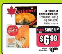 FreshCo St-Hubert or Swiss Chalet Pies Frozen 470-800 g offer