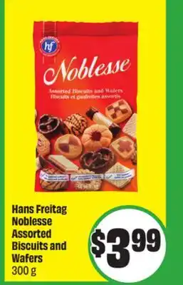 FreshCo Hans Freitag Noblesse Assorted Biscuits and Wafers 300 g offer