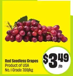 FreshCo Red Seedless Grapes Product of USA No. 1 Grade 7.9/kg offer
