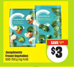 FreshCo Compliments Frozen Vegetables 500-750 g offer