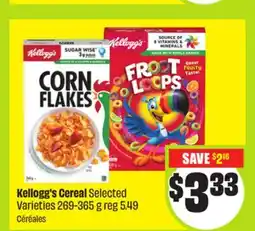 FreshCo Kellogg's Cereal offer