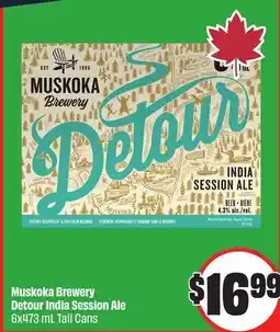 FreshCo Muskoka Brewery Detour India Session Ale 6x473 mL Tall Cans offer
