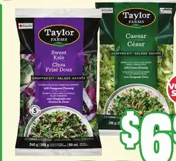 FreshCo Taylor Farms Caesar Salad and Sweet Kale Product of USA offer