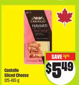 FreshCo Castello Sliced Cheese 125-165 g offer
