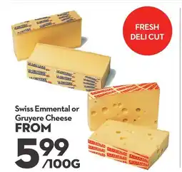 Longo's Swiss Emmental or Gruyere Cheese offer